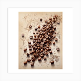 Coffee Beans Art Print