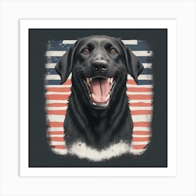 Black Labrador Retriever Art Print