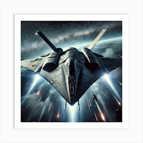 Raven Class Stealth Fighter Reconverted Art Print