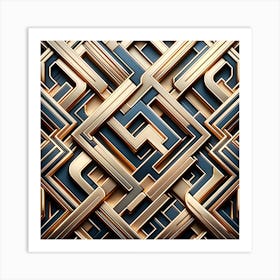 Abstract Geometric Pattern Art Print