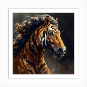 The Tigress Horse Art Print