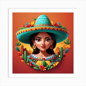 Mexican Girl 52 Art Print