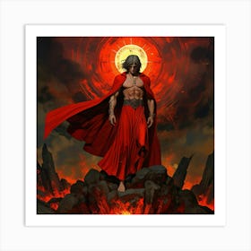 Red Cloak Art Print