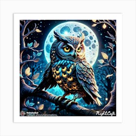 Nightcap Owl Art Print