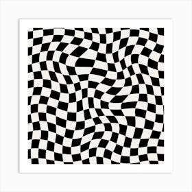 Checkered Square Art Print