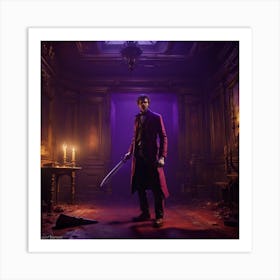 mystery man Art Print