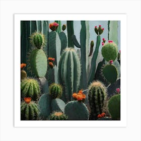 Cactus Garden Art Print