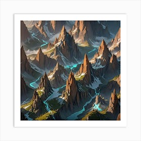 Mountain Landscape 16 Art Print