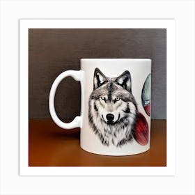 Wolf Mug Art Print