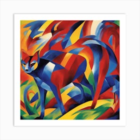 Franz Marc inspired painting Art Print