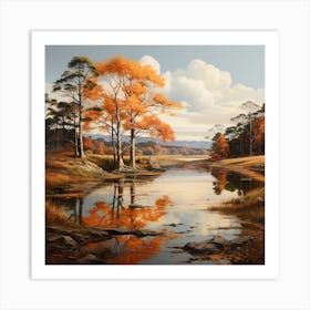 Autumn Reflected Art Print