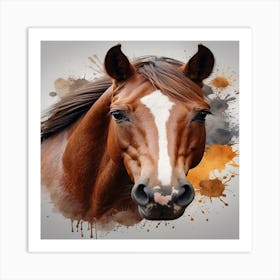 Horse Portrait Art Print