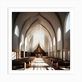 Interior Of A Church 5 Art Print