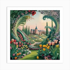 Tulip Garden 14 Art Print