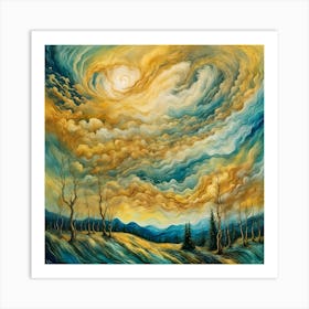 Sunset In The Sky Art Print