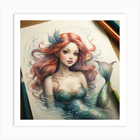 Mermaid 9 Art Print