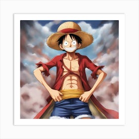 One Piece monkey d luffy Art Print