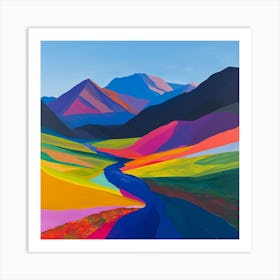 Colourful Abstract Denali National Park Usa 2 Art Print