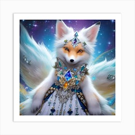 Foxes Art Print