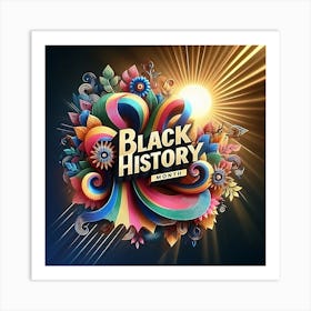 Black History Month frame Art Print