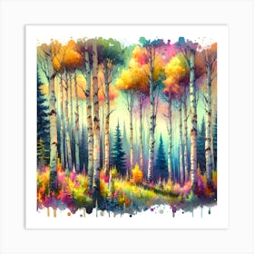 Aspen Forest Art Print