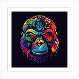 Gorilla Head Affiche