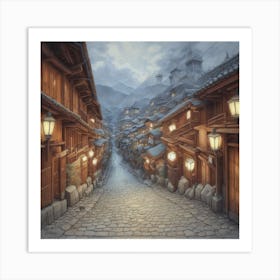 Yokohama Alley Art Print