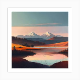 Mountain Landscape 25 Art Print