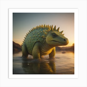 Dinosaur - Dinosaur Stock Videos & Royalty-Free Footage Art Print