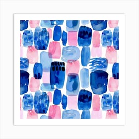 Blues And Pinks Art Print