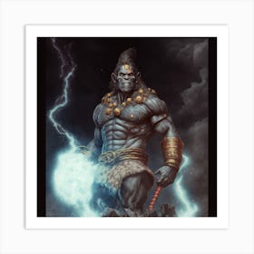 Lord Hanuman 6 Art Print