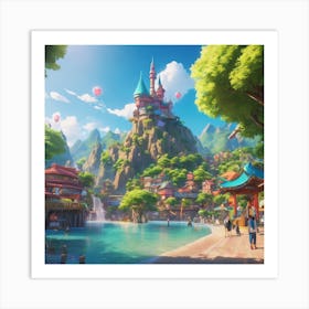 Fairytale Town Art Print