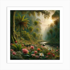 Rainforest landscape 2 Art Print