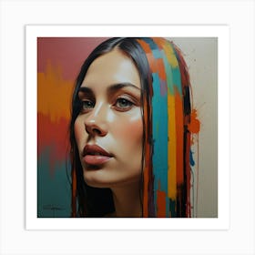 Portrait Of A Woman Art Print