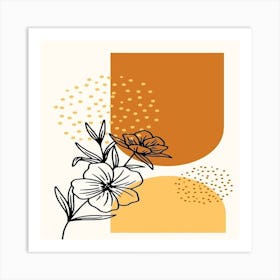 Abstract Flower Art Print