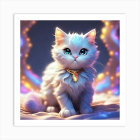 Cute Cat 11 Art Print