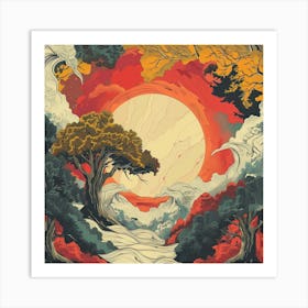 Azure Sky Art Print