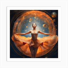Dancer In Space Art Print