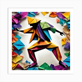 Origami Dancer 90 Art Print