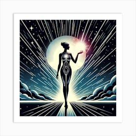 Future Woman To The Stars Art Print