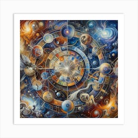 Astrology Painting 1 Art Print