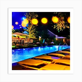 Pool Party 9 Art Print