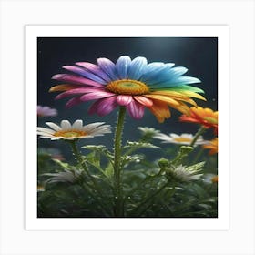 Rainbow Flower 1 Art Print