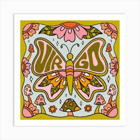 Virgo Butterfly Art Print