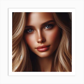 Most Beautiful woman from Russia, DALL-E 8 Art Print