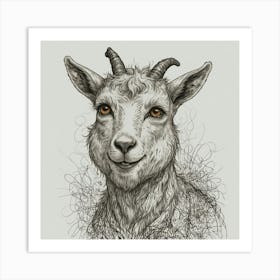 Goat Portrait Art Print