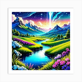 Rainbow In The Sky Art Print