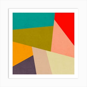 Geometric and colorful 13 Art Print