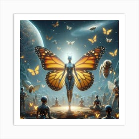 Butterfly Goddess Art Print