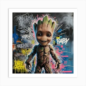 Baby Groot 2 Art Print